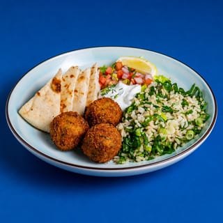 Zucchini Feta Fritters Plate