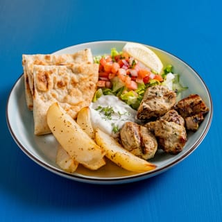 Chicken Souvlaki Plate
